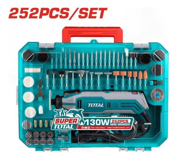 Mini Torno Electrico 252 Piezas Total 130w - Imagen 2