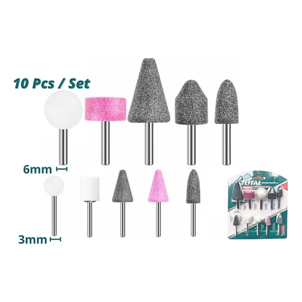 Set Piedras Y Fresas Para Mini Torno 10 Piezas Total - Imagen 3