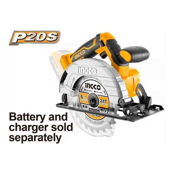 Sierra Circular 20volt P20s 165mm Csli1652 Ingco - Imagen 2