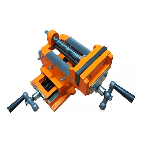Morsa Cruz Doble Eje 4 Pulgadas Taladro Agujereador Lusqtoff - Imagen 2