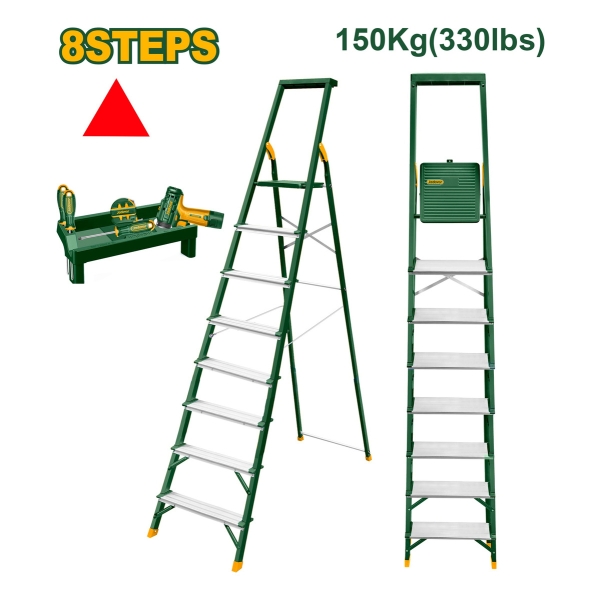 Escalera Aluminio 2.40met 8 Esc 150kg Jadever - Imagen 2