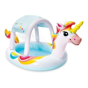 Piscina Inflable C/ Techo Unicornio 254x132x109 130 Lt Intex