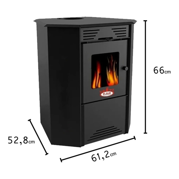 Calefactor 75mt2 Doble Combustión Esquinero 790gf+ Kit Caños - Imagen 3