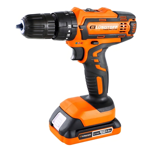 Taladro Percutor Atornillador 18v De 10mm Lüsqtoff C/bat - Imagen 2