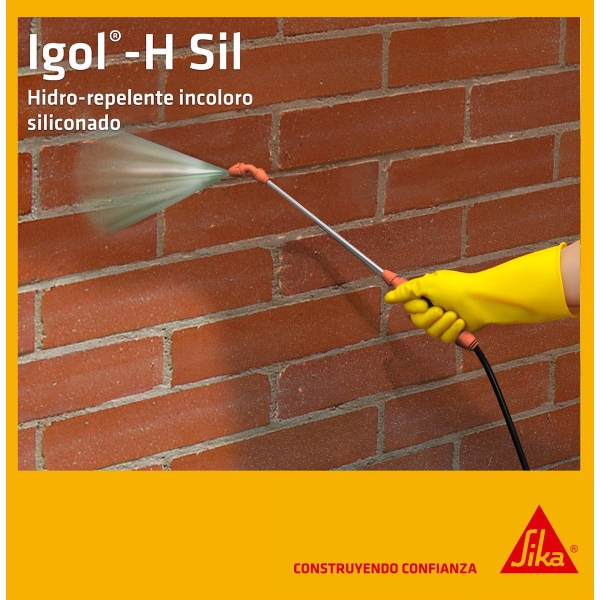 Impermeabilizante Siliconado Ladrillos Igol-h-sil 1 Lt Sika - Imagen 5