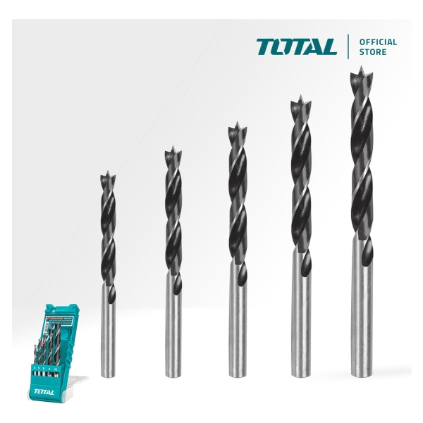 Juego Mechas Brocas Para Madera De 5 Piezas Total Tacsd7056 - Imagen 2