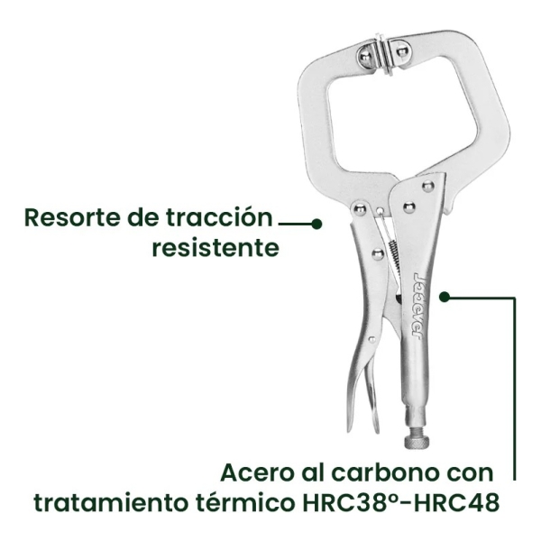 Pinza De Sujetacion 11 Tipo C Jadever Jdlp4111 - Imagen 3