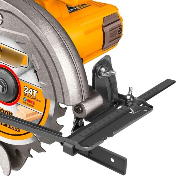 Sierra Circular Ingco 7 1/4 1400w Super Select Cs18538 - Imagen 3