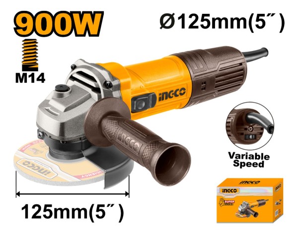 Amoladora Ingco 900w Velocidad Variable Ag900285 - Imagen 2