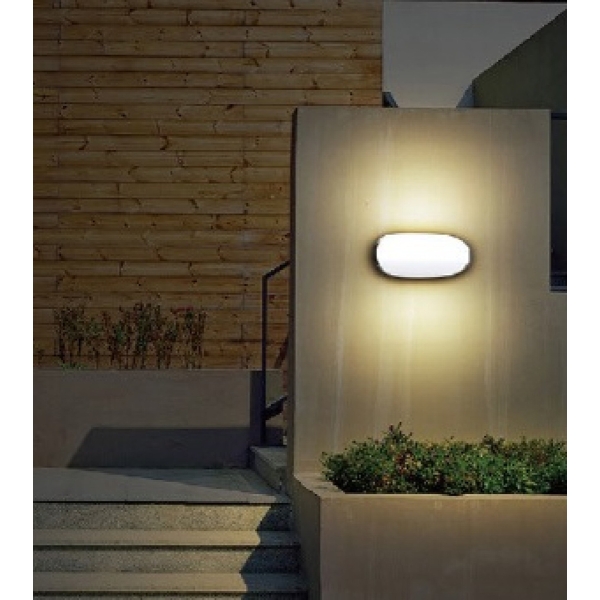 Aplique Luminaria Tortuga Oval Exterior Con Led 15w Luz Fría - Imagen 8