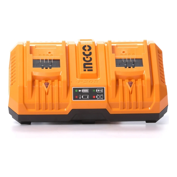 Cargador 20v Doble 8ah Rapido Ingco Fcli2082