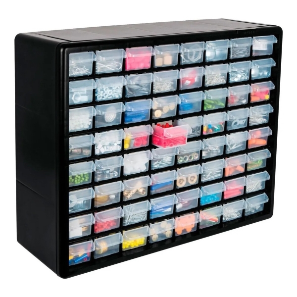 Caja Herramientas 64 Cajones Organizadores De Mesa Plastico