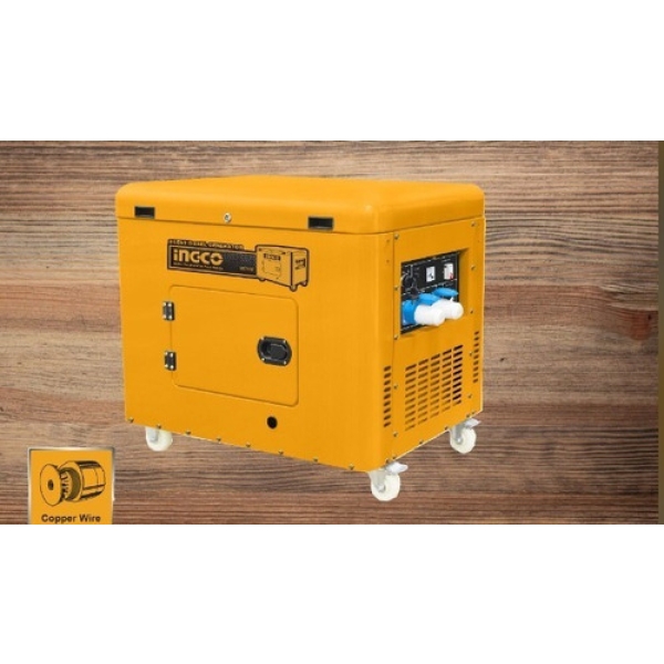Generador 8.0 Kw Diesel Silencioso 8kw 13hp Ingco Gse80001 - Imagen 3