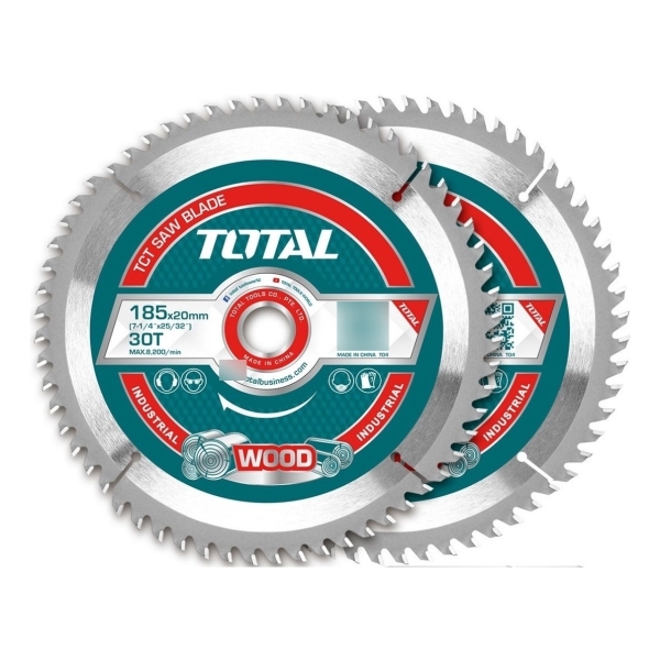 Set De 2 Discos Corte Madera Total Para Sierra Circular, 7.1 - Imagen 2