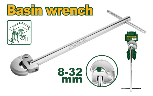 Llave Fontanero Para Griferia 300mm De 8 A 32 Mm Jadever - Imagen 2