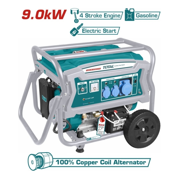 Generador A Nafta 9000w Arranque Electrico Total Tp190006 - Imagen 3