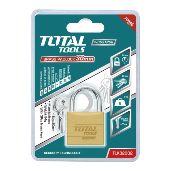 Candado De Bronce 30mm Total Tlk32302 Elsue - Imagen 3