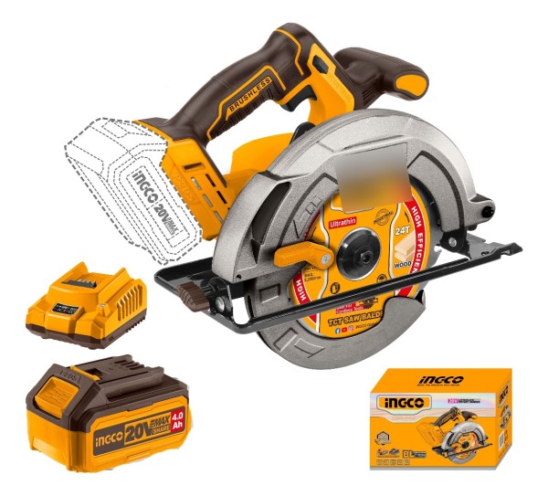 Sierra Circular Brushless 20v C/bat Ingco Csli18511