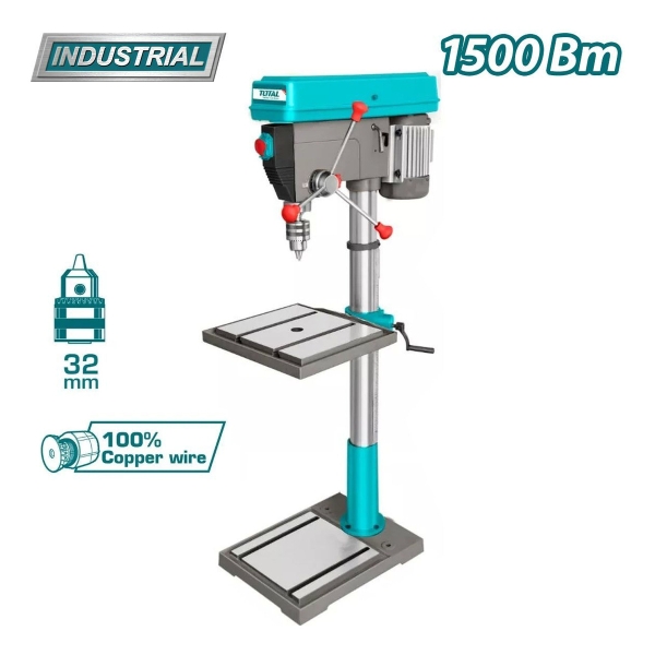 Taladro Columna Pie 32mm 1500w 2 Hp Total 2020 Rpm Industria - Imagen 3