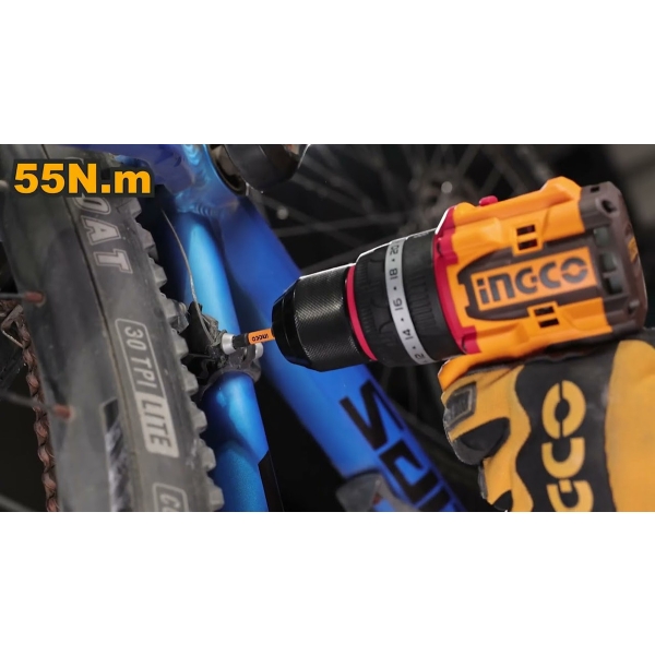 Atornillador Percutor 20v 55nm C/bat 13mm Ingco Brushles - Imagen 4