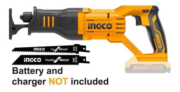 Sierra Sable 20v Bat. Litio Ingco Crsli1151 Mutli. Herram. - Imagen 2