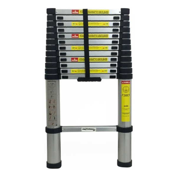 Escalera Aluminio Telescopica Plegable 14 Esc 4m Hasta 150kg