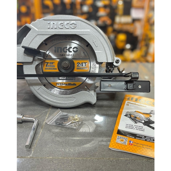 Sierra Circular Ingco Cs18568 185mm 1600w 5000rpm - Imagen 3