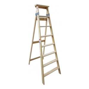 Escalera De Madera Familiar 8 Escalones 1.88mts