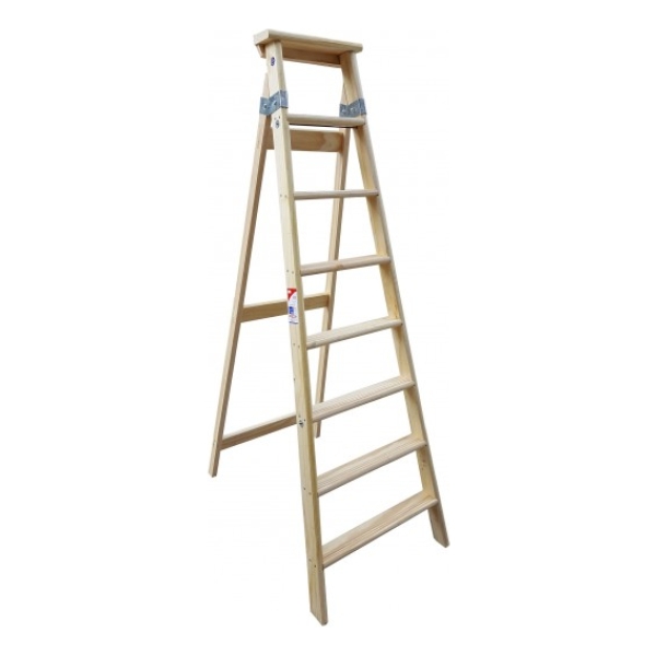 Escalera De Madera Familiar 8 Escalones 1.88mts