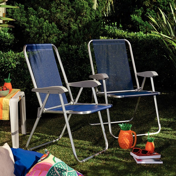 Silla Plegable Alta Mor Acero Varios Colores 2002 Elsue - Imagen 3