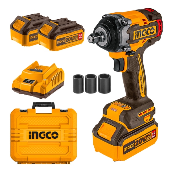 Llave De Impacto 500 Nm 20v Ingco Con Bat Y Carg Ciwli2050
