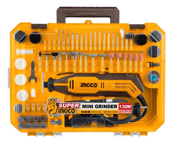 Mini Torno 130w En Valija C 252 Accesorios Ingco Mg133281