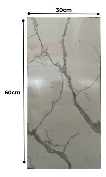Placa Revestimiento Autoadhesivo 60x30cm Pared Simil Marmol - Imagen 2