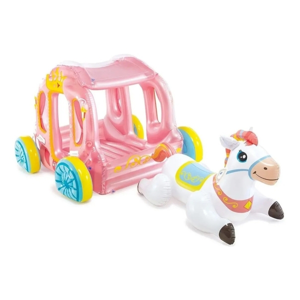 Carruaje De Princesa Inflable Para Montar Intex 56514