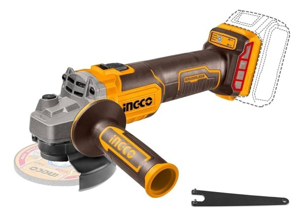 Amoladora Inalambrica Ingco Set + Batería Y Maletín Ingco - Imagen 4