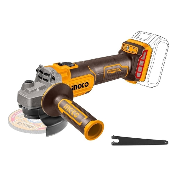 Amoladora Inalambrica Ingco Set + Batería Y Maletín Ingco - Imagen 4