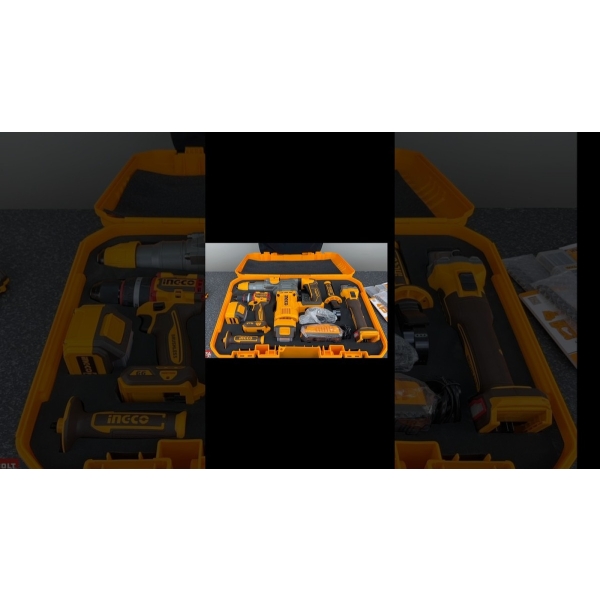 Kit Taladro Ator. Perc. + Amoladora + Roto Ingco Cosli241183 - Imagen 2