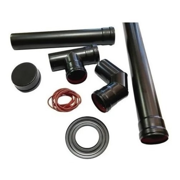 Kit Warm Instalacion Pellet 80mm Completo - Imagen 2