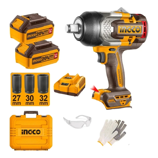 Llave Impacto 1350nm + Dados + Valija Ingco Ciwli20135 Ingco