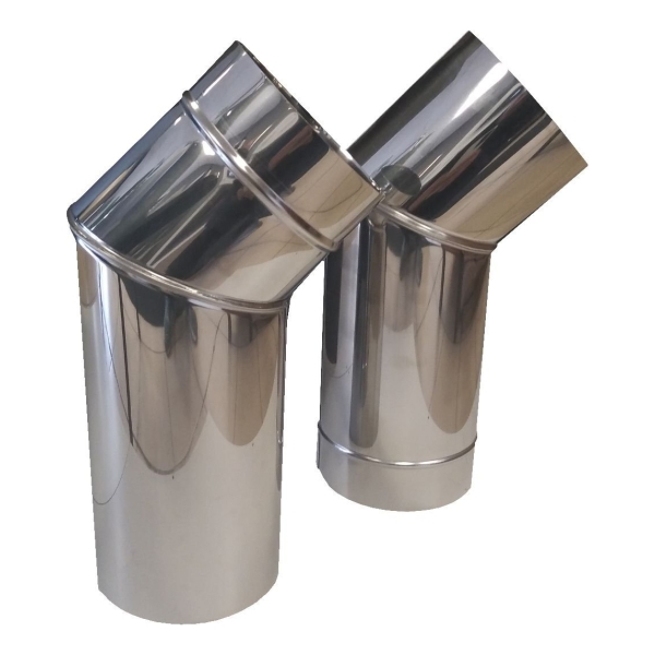 Kit De 2 Codos Para Calefactor 110 Mm - Imagen 2