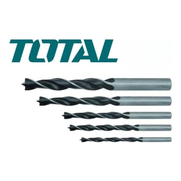 Juego Mechas Brocas Para Madera De 5 Piezas Total Tacsd7056 - Imagen 3
