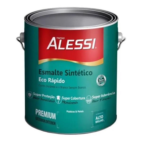 Esmalte Sintético Brillante Base Agua Sin Olor Alessi 3.6 Lt - Imagen 5
