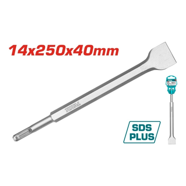 Cincel Sds Plus Corta Hierro 14x250x40mm Total Tac15121412 - Imagen 2