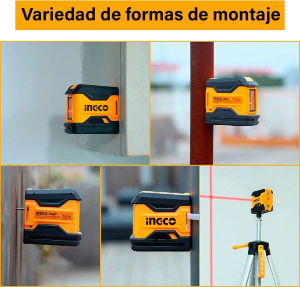 Nivel Laser Imantado Autonivelante Con Tripode Ingco Elsue - Imagen 4