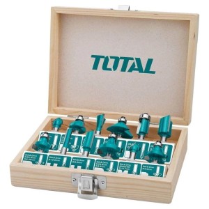 Juego De 12 Fresas Para Router Encastre 8mm Total Tacsr1121