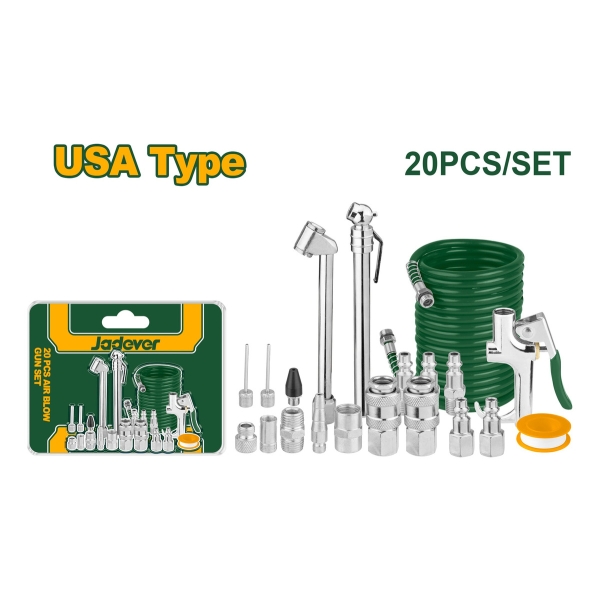 Set 20 Piezas Pistola Neumatica Jadever Jdqp9431 - Imagen 2