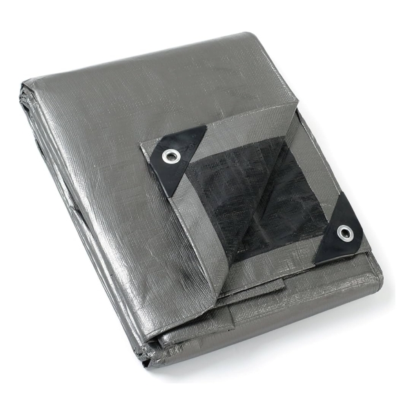 Lona Reforzada Con Protección Uv Gris 6x5 Metros Jadever