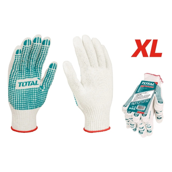 Guantes De Hilo Y Puntos De Pvc X 10 Unidades Total Tsp11102 - Imagen 3