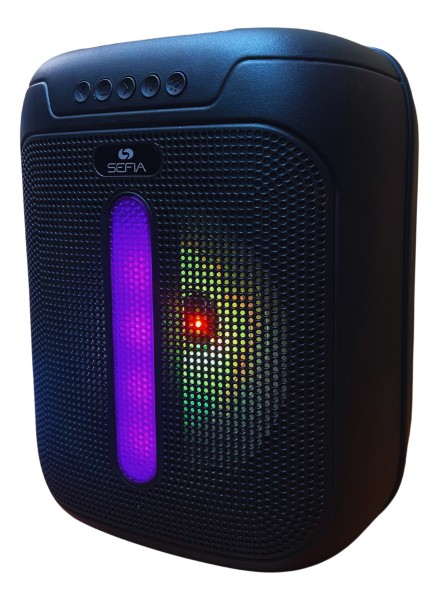 Parlante Bluetooth Usb Fm Rgb Ligth Bateria Litio Partybox - Imagen 3
