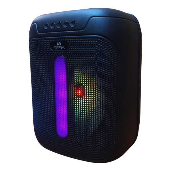 Parlante Bluetooth Usb Fm Rgb Ligth Bateria Litio Partybox - Imagen 3